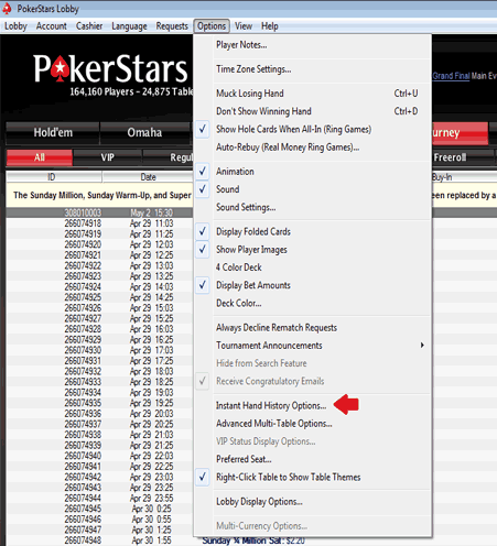 PokerStars Hand History